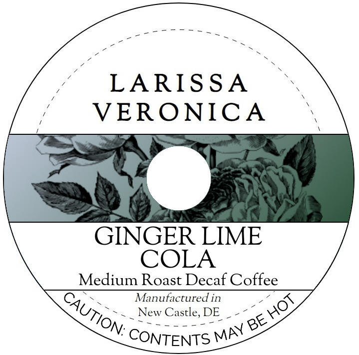 Ginger Lime Cola Medium Roast Decaf Coffee <BR>(Single Serve K-Cup Pods)