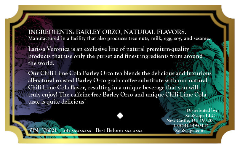 Chili Lime Cola Barley Orzo Tea <BR>(Single Serve K-Cup Pods)