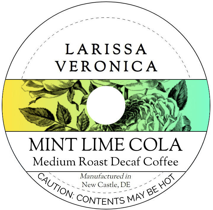 Mint Lime Cola Medium Roast Decaf Coffee <BR>(Single Serve K-Cup Pods)