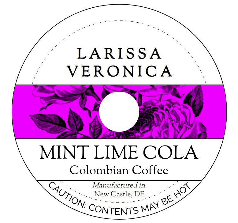 Mint Lime Cola Colombian Coffee <BR>(Single Serve K-Cup Pods)