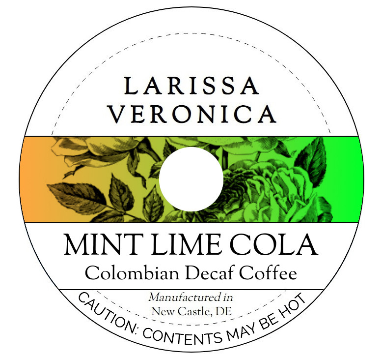Mint Lime Cola Colombian Decaf Coffee <BR>(Single Serve K-Cup Pods)