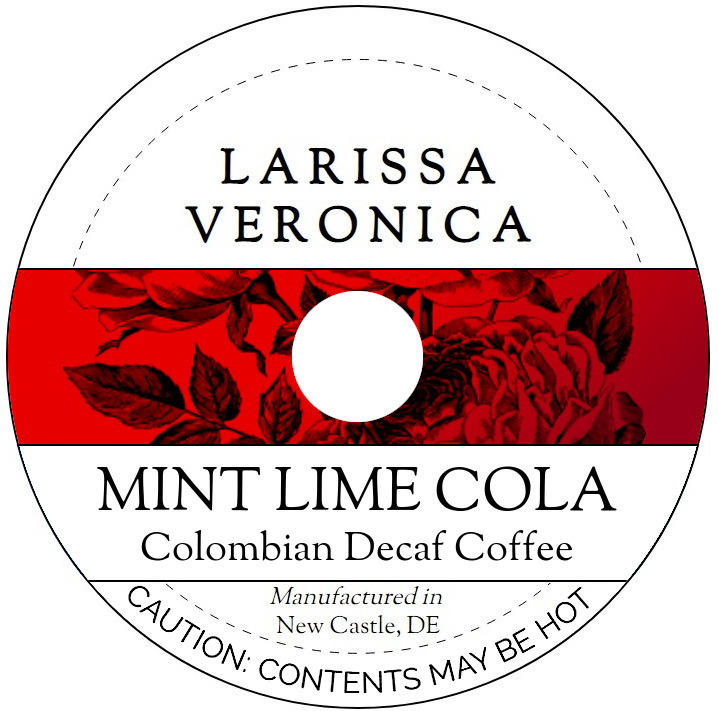 Mint Lime Cola Colombian Decaf Coffee <BR>(Single Serve K-Cup Pods)