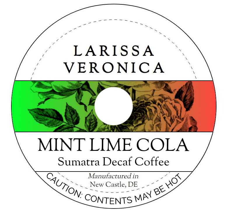 Mint Lime Cola Sumatra Decaf Coffee <BR>(Single Serve K-Cup Pods)
