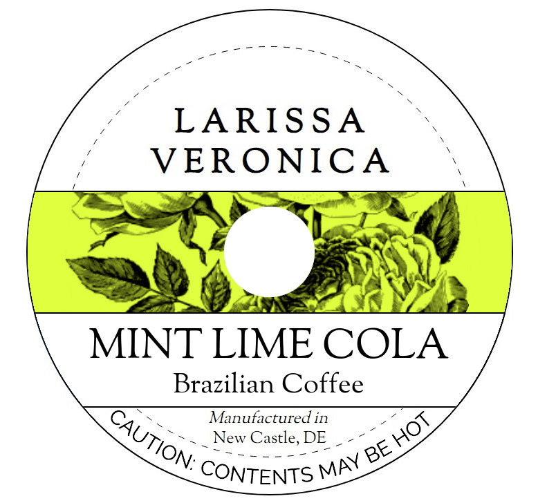 Mint Lime Cola Brazilian Coffee <BR>(Single Serve K-Cup Pods)