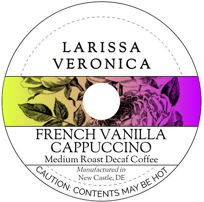 French Vanilla Cappuccino Medium Roast Decaf Coffee <BR>(Single Serve K-Cup Pods)