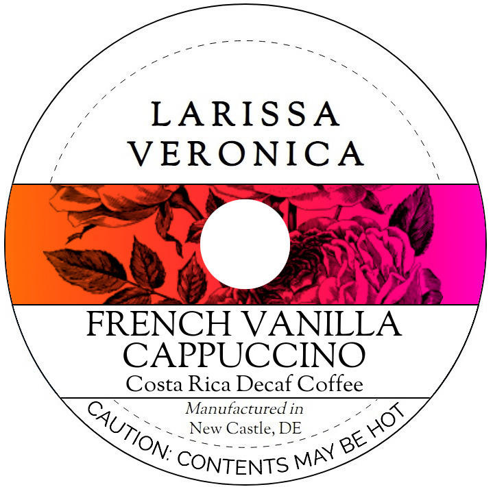 French Vanilla Cappuccino Costa Rica Decaf Coffee <BR>(Single Serve K-Cup Pods)