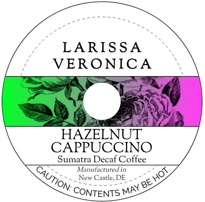 Hazelnut Cappuccino Sumatra Decaf Coffee <BR>(Single Serve K-Cup Pods)