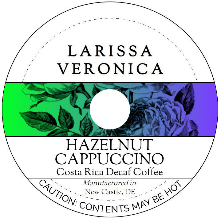 Hazelnut Cappuccino Costa Rica Decaf Coffee <BR>(Single Serve K-Cup Pods)