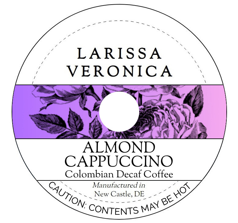 Almond Cappuccino Colombian Decaf Coffee <BR>(Single Serve K-Cup Pods)