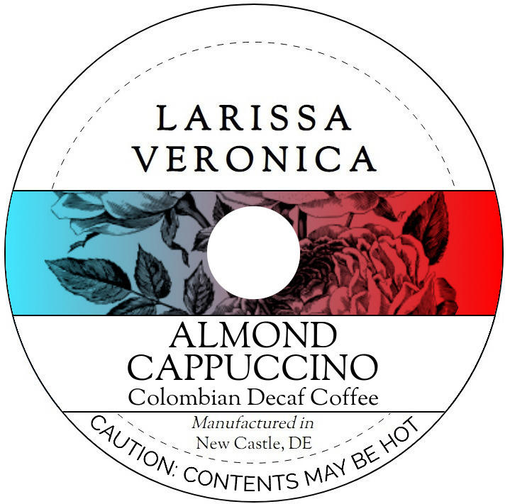 Almond Cappuccino Colombian Decaf Coffee <BR>(Single Serve K-Cup Pods)