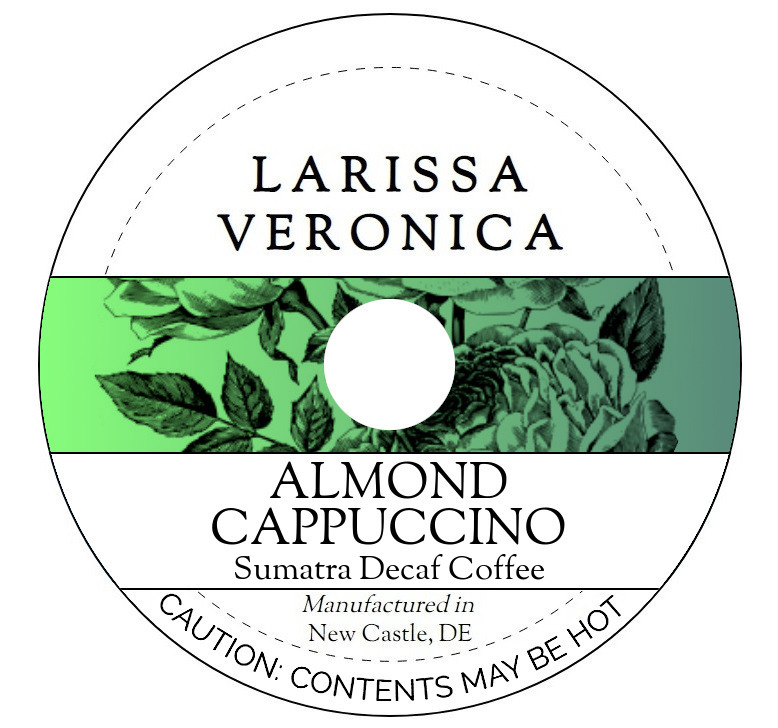 Almond Cappuccino Sumatra Decaf Coffee <BR>(Single Serve K-Cup Pods)