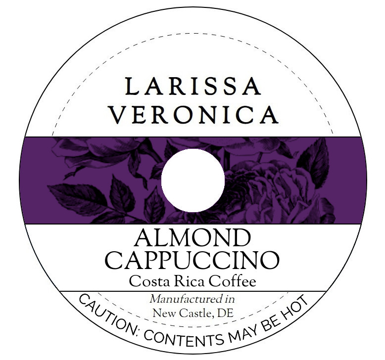 Almond Cappuccino Costa Rica Coffee <BR>(Single Serve K-Cup Pods)