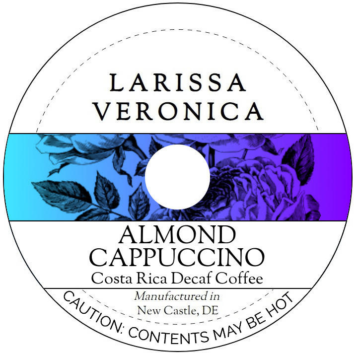 Almond Cappuccino Costa Rica Decaf Coffee <BR>(Single Serve K-Cup Pods)