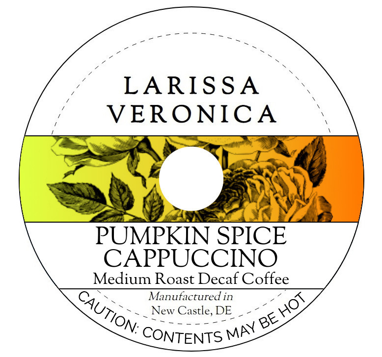 Pumpkin Spice Cappuccino Medium Roast Decaf Coffee <BR>(Single Serve K-Cup Pods)