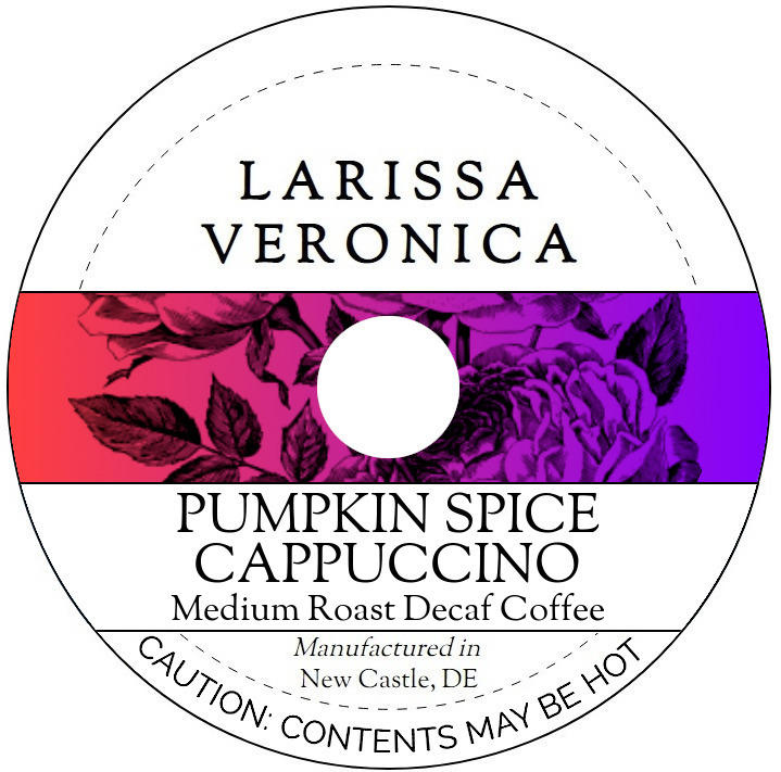 Pumpkin Spice Cappuccino Medium Roast Decaf Coffee <BR>(Single Serve K-Cup Pods)