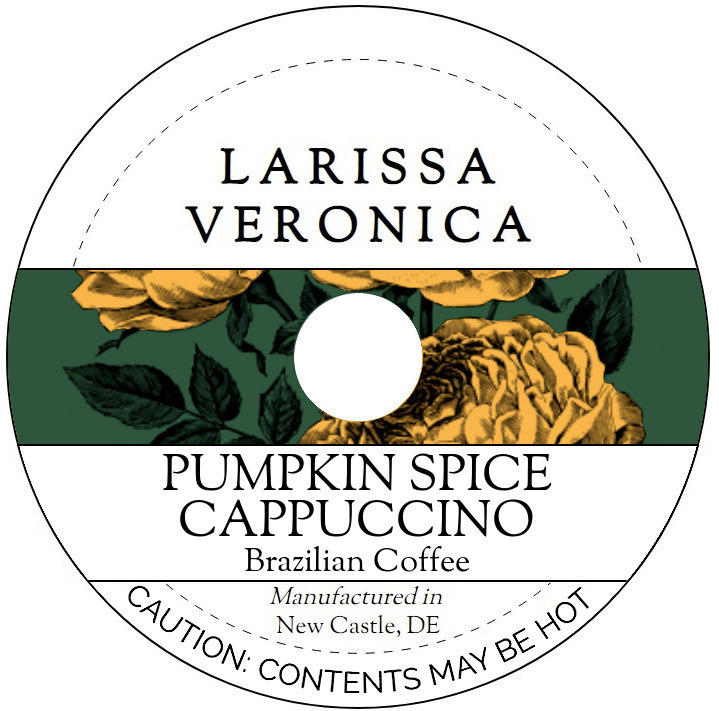 Pumpkin Spice Cappuccino Brazilian Coffee <BR>(Single Serve K-Cup Pods)