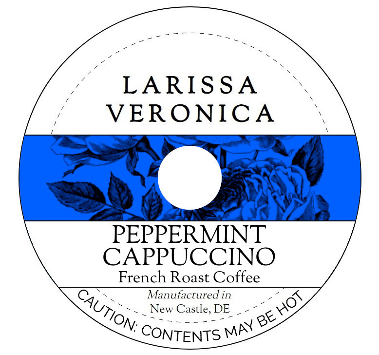 Peppermint Cappuccino French Roast Coffee <BR>(Single Serve K-Cup Pods)