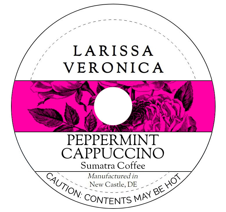 Peppermint Cappuccino Sumatra Coffee <BR>(Single Serve K-Cup Pods)