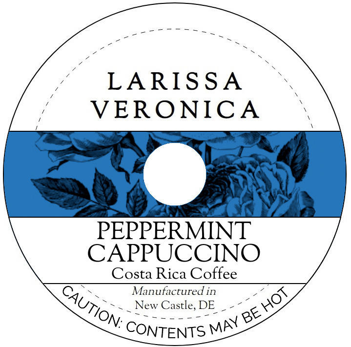 Peppermint Cappuccino Costa Rica Coffee <BR>(Single Serve K-Cup Pods)