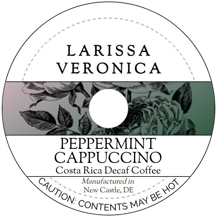 Peppermint Cappuccino Costa Rica Decaf Coffee <BR>(Single Serve K-Cup Pods)