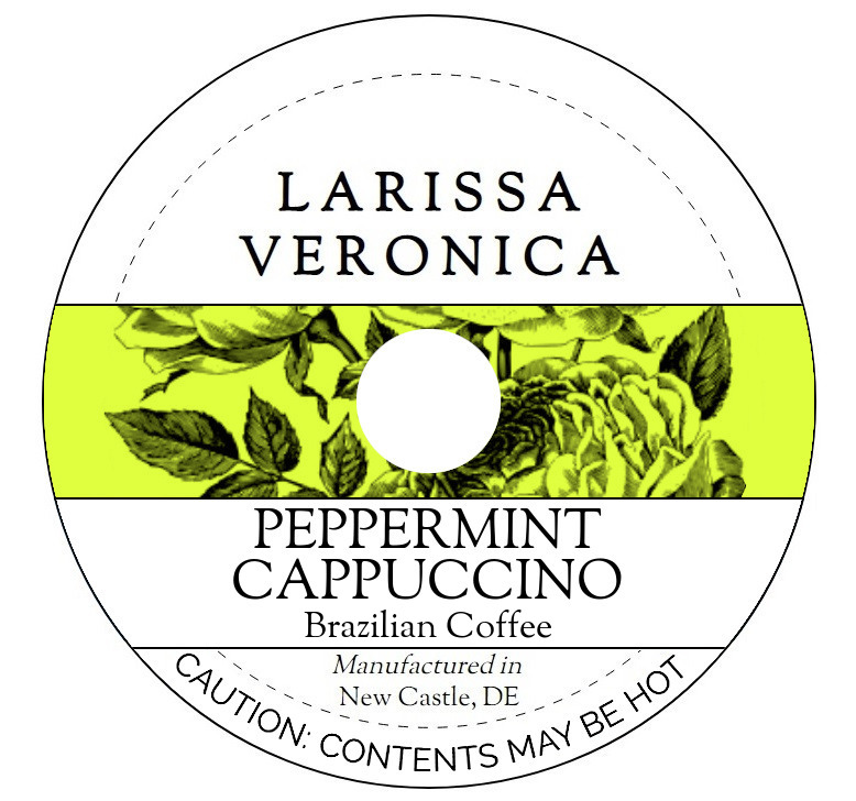 Peppermint Cappuccino Brazilian Coffee <BR>(Single Serve K-Cup Pods)