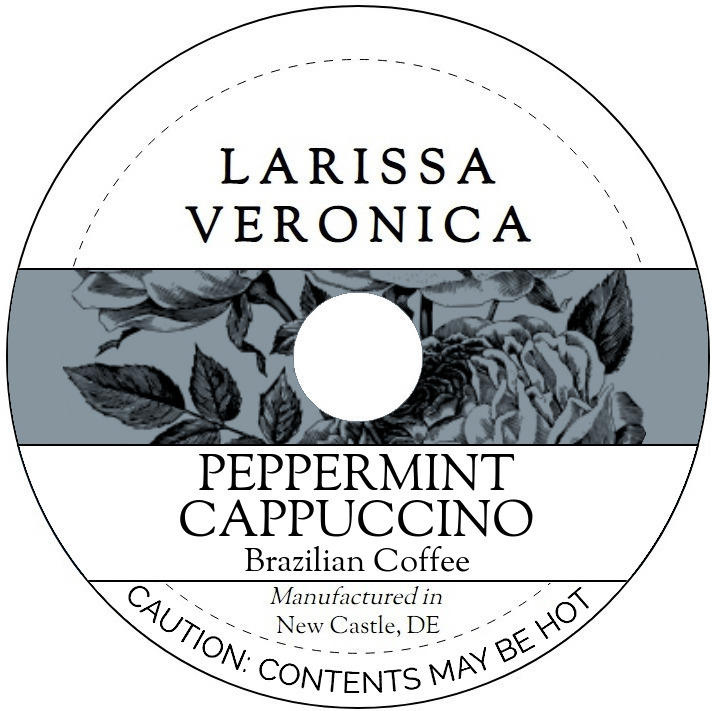 Peppermint Cappuccino Brazilian Coffee <BR>(Single Serve K-Cup Pods)
