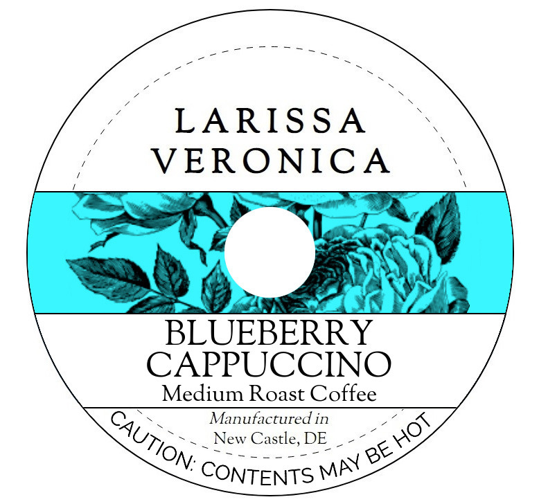Blueberry Cappuccino Medium Roast Coffee <BR>(Single Serve K-Cup Pods)