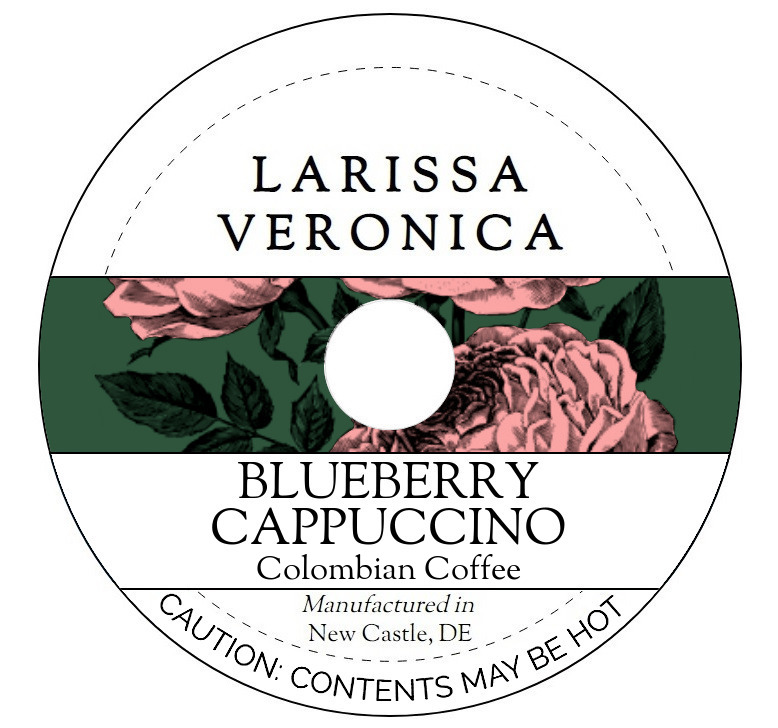 Blueberry Cappuccino Colombian Coffee <BR>(Single Serve K-Cup Pods)