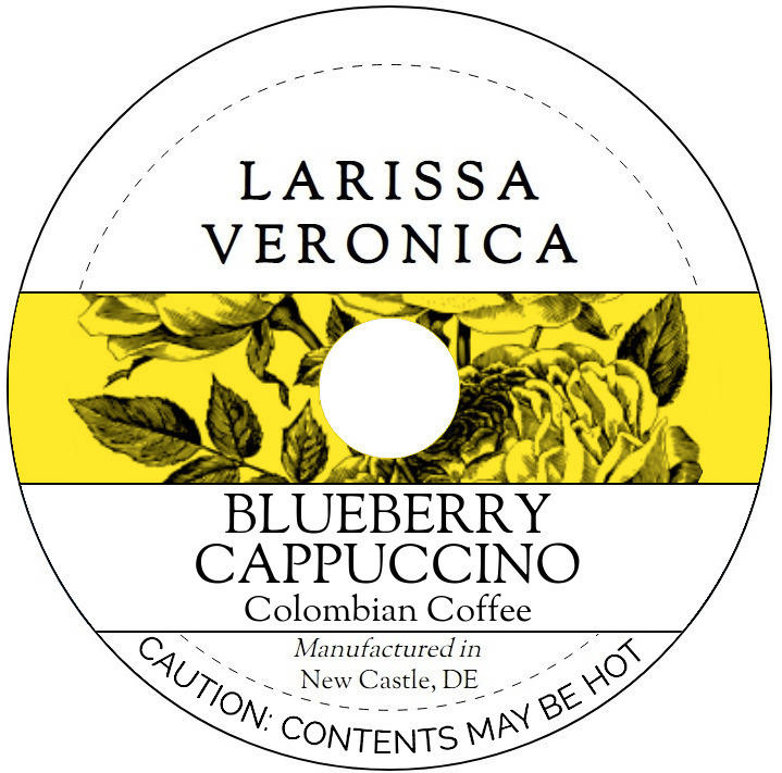 Blueberry Cappuccino Colombian Coffee <BR>(Single Serve K-Cup Pods)