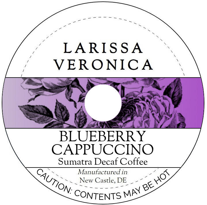 Blueberry Cappuccino Sumatra Decaf Coffee <BR>(Single Serve K-Cup Pods)