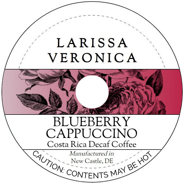 Blueberry Cappuccino Costa Rica Decaf Coffee <BR>(Single Serve K-Cup Pods)