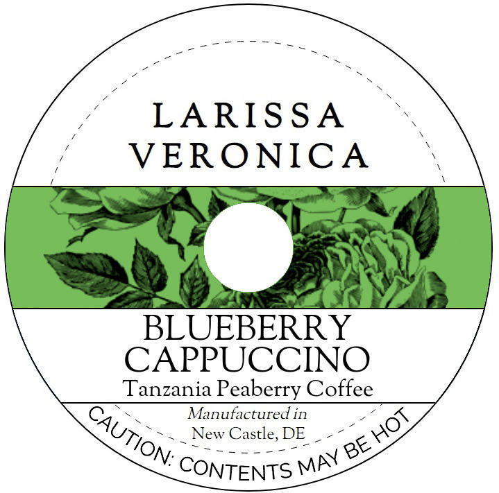 Blueberry Cappuccino Tanzania Peaberry Coffee <BR>(Single Serve K-Cup Pods)