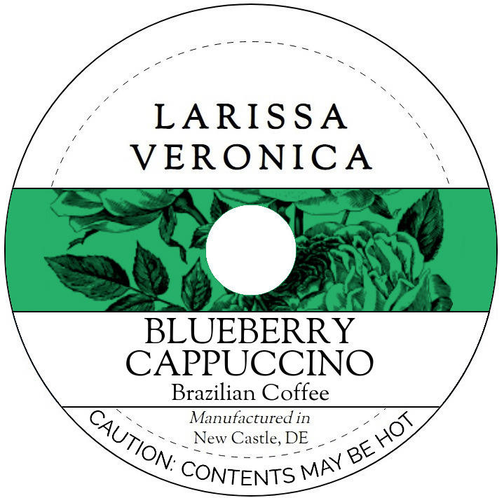 Blueberry Cappuccino Brazilian Coffee <BR>(Single Serve K-Cup Pods)