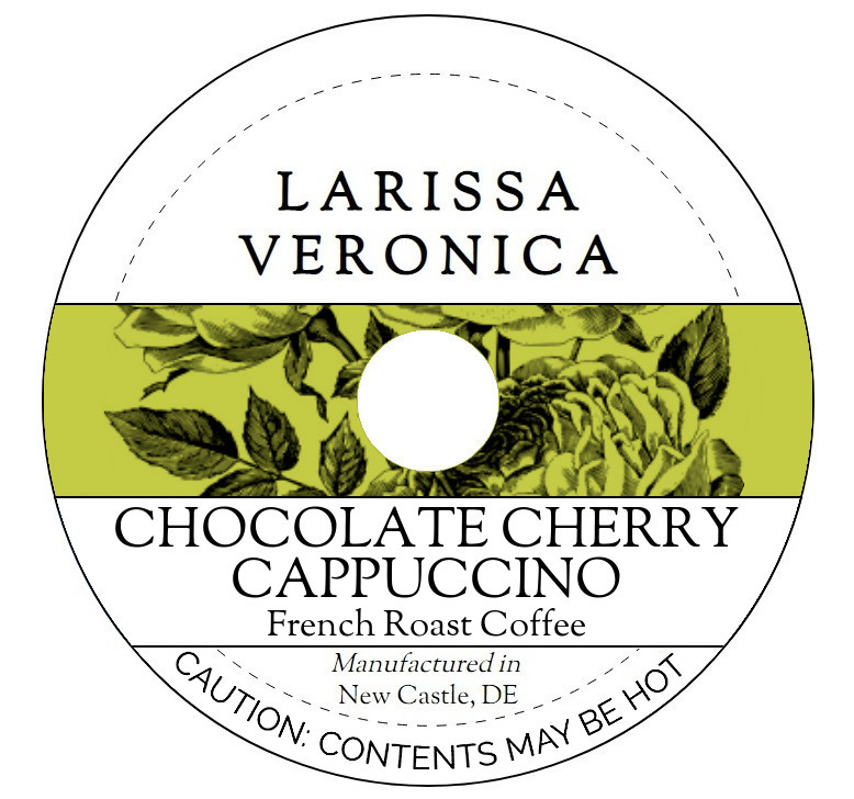 Chocolate Cherry Cappuccino French Roast Coffee <BR>(Single Serve K-Cup Pods)