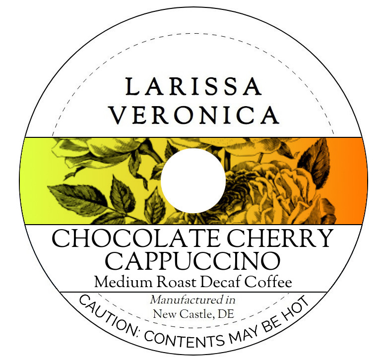 Chocolate Cherry Cappuccino Medium Roast Decaf Coffee <BR>(Single Serve K-Cup Pods)