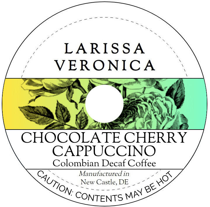 Chocolate Cherry Cappuccino Colombian Decaf Coffee <BR>(Single Serve K-Cup Pods)