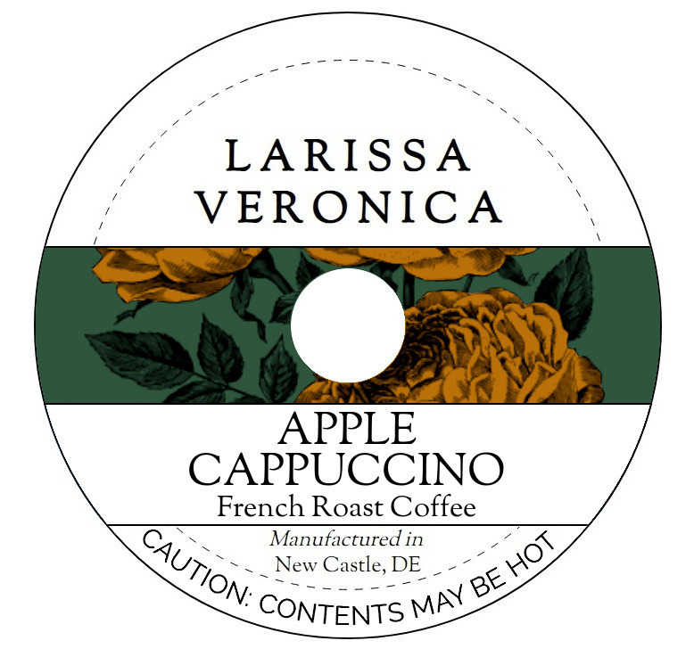 Apple Cappuccino French Roast Coffee <BR>(Single Serve K-Cup Pods)