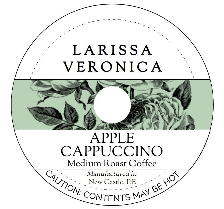 Apple Cappuccino Medium Roast Coffee <BR>(Single Serve K-Cup Pods)