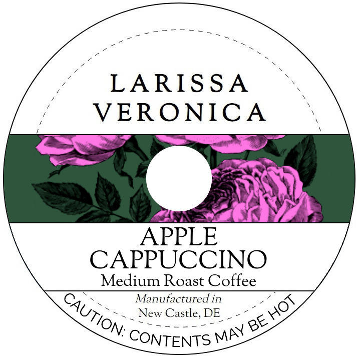 Apple Cappuccino Medium Roast Coffee <BR>(Single Serve K-Cup Pods)