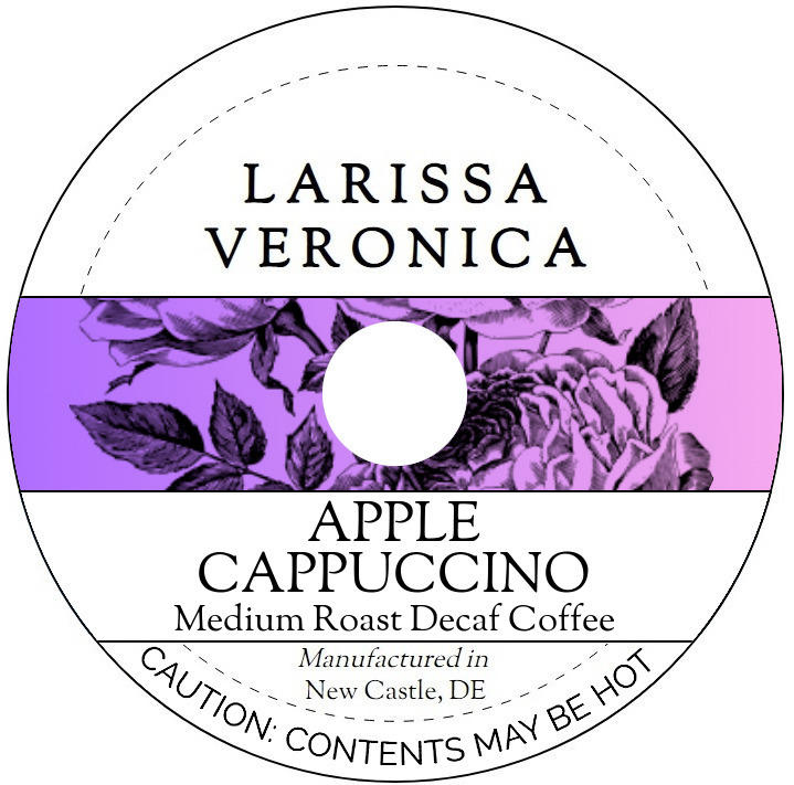 Apple Cappuccino Medium Roast Decaf Coffee <BR>(Single Serve K-Cup Pods)