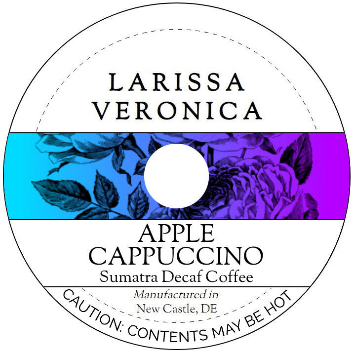 Apple Cappuccino Sumatra Decaf Coffee <BR>(Single Serve K-Cup Pods)