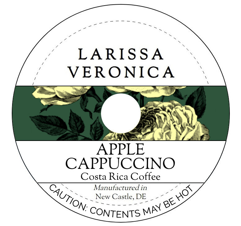 Apple Cappuccino Costa Rica Coffee <BR>(Single Serve K-Cup Pods)