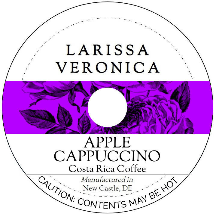 Apple Cappuccino Costa Rica Coffee <BR>(Single Serve K-Cup Pods)