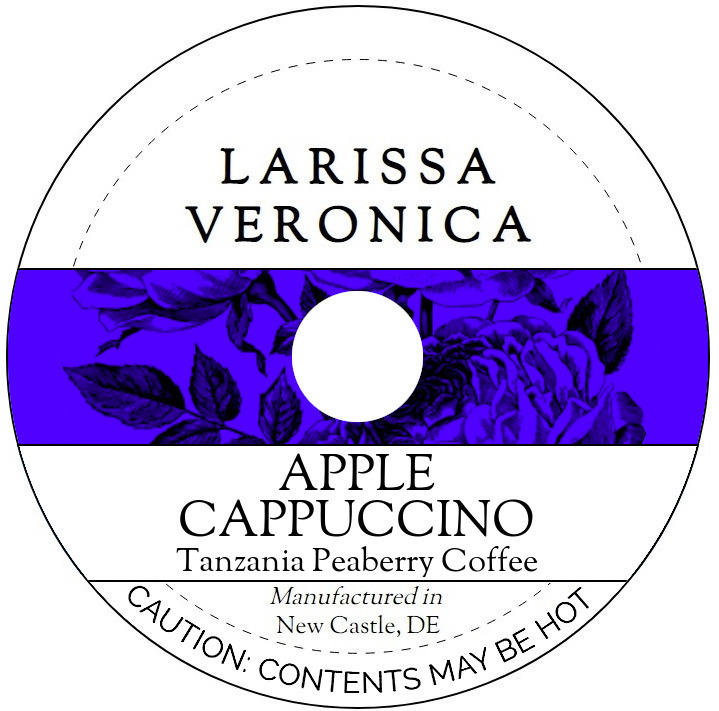 Apple Cappuccino Tanzania Peaberry Coffee <BR>(Single Serve K-Cup Pods)