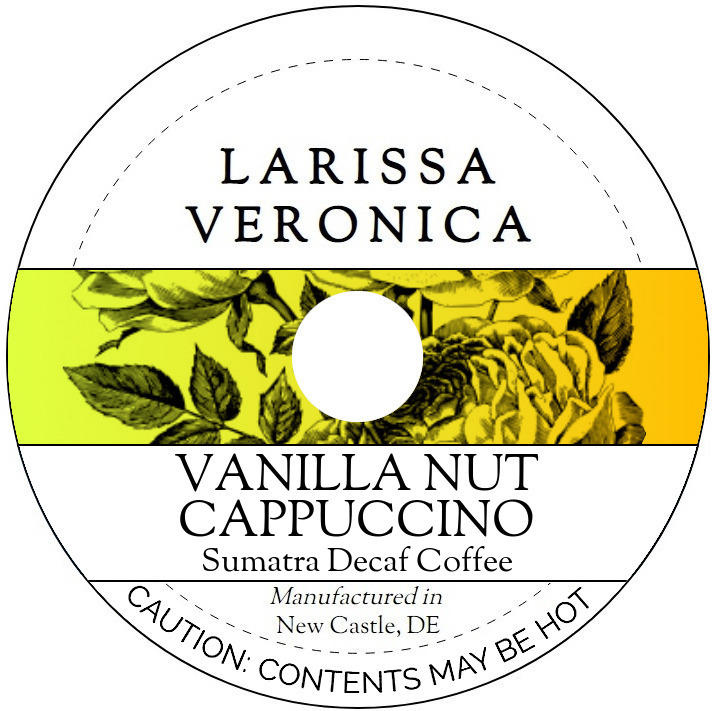 Vanilla Nut Cappuccino Sumatra Decaf Coffee <BR>(Single Serve K-Cup Pods)
