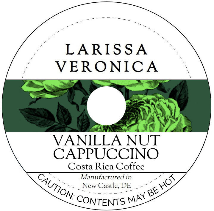 Vanilla Nut Cappuccino Costa Rica Coffee <BR>(Single Serve K-Cup Pods)