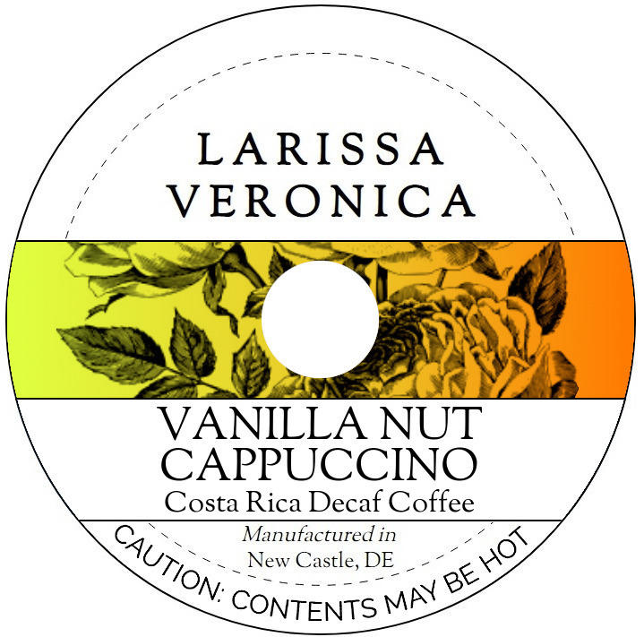 Vanilla Nut Cappuccino Costa Rica Decaf Coffee <BR>(Single Serve K-Cup Pods)