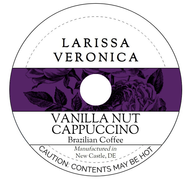 Vanilla Nut Cappuccino Brazilian Coffee <BR>(Single Serve K-Cup Pods)