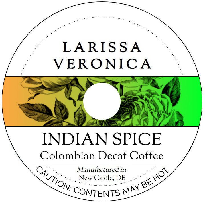 Indian Spice Colombian Decaf Coffee <BR>(Single Serve K-Cup Pods)