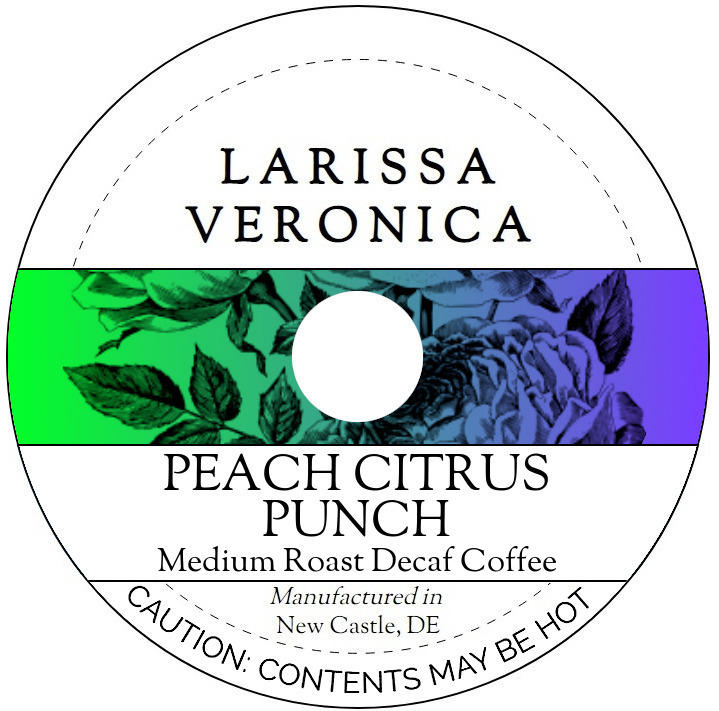 Peach Citrus Punch Medium Roast Decaf Coffee <BR>(Single Serve K-Cup Pods)